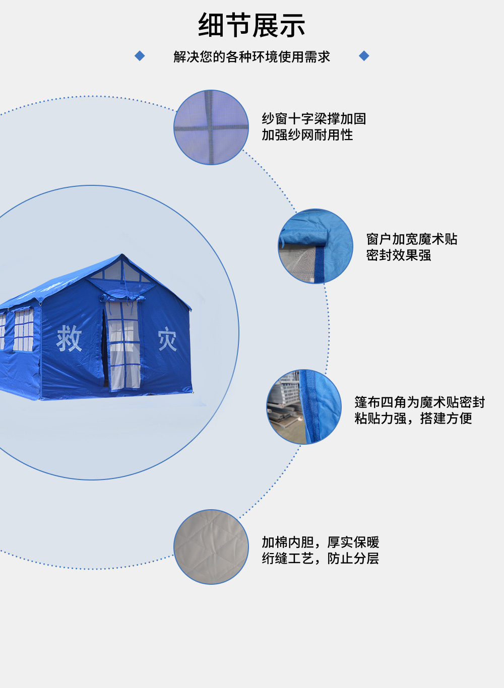 12㎡救灾单帐篷